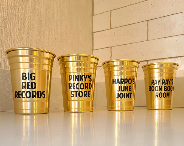 Gold Collection Party Cups (Set of 4)