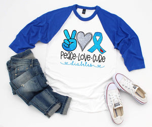 Peace Love Cure - Diabetes Awareness