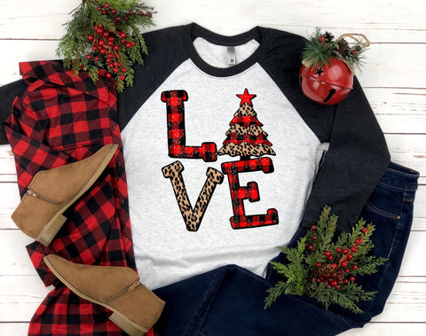 LOVE - Plaid Christmas Trees