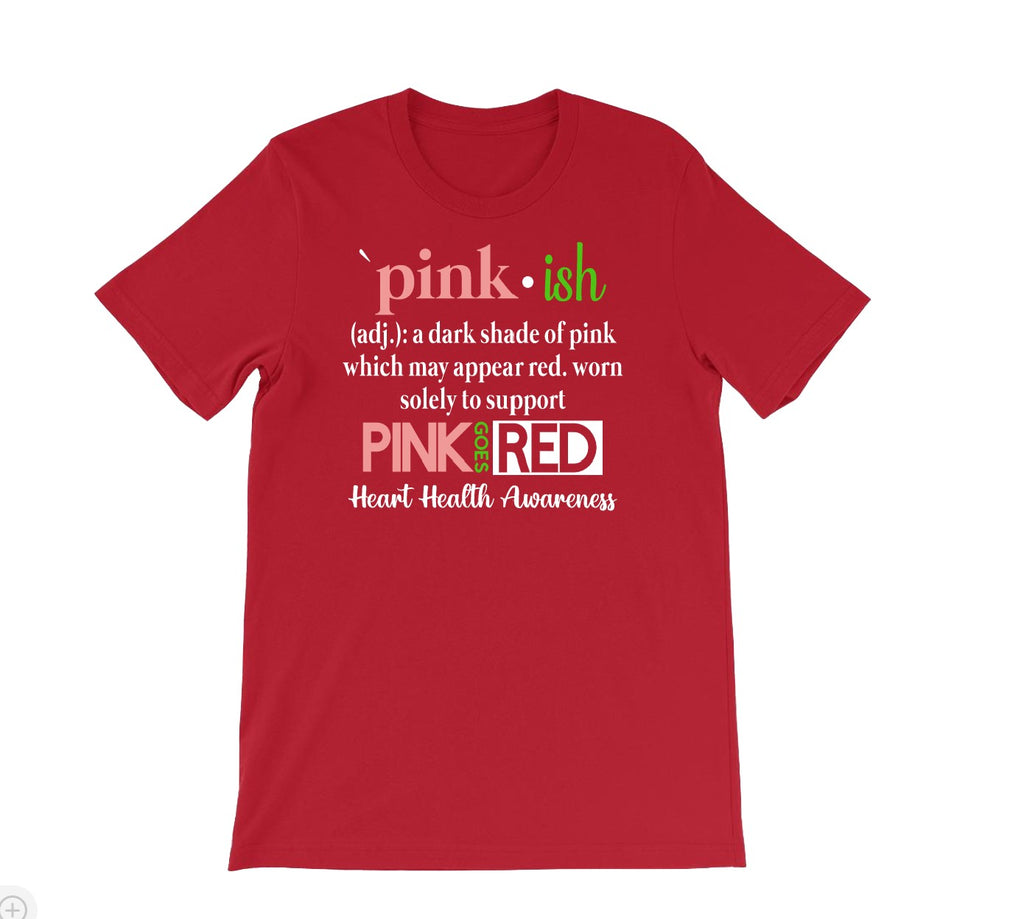 Pink goes hot sale red shirt